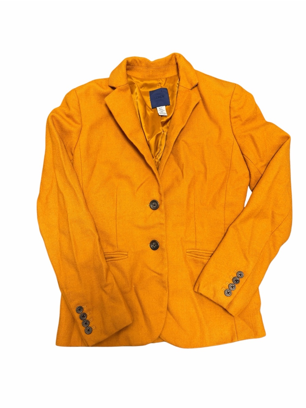 J. Crew Mustard/Orange Wool Blazer Jacket